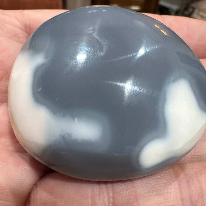 Orca Agate Palm Stone