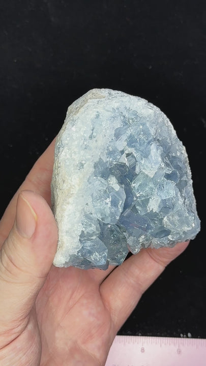 Natural Blue Celestite Crystal Specimen