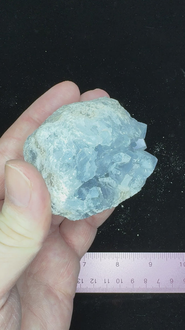 Natural Blue Celestite Crystal Specimen