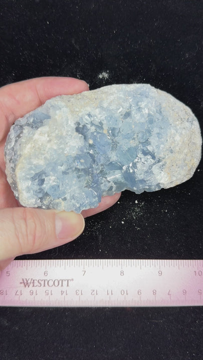 Natural Blue Celestite Crystal Specimen