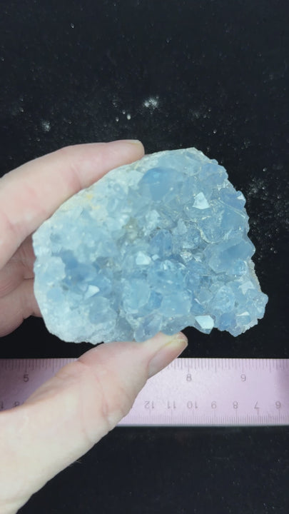 Natural Blue Celestite Crystal Specimen