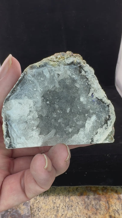 Trancas Geode Cut Base with Polished Face