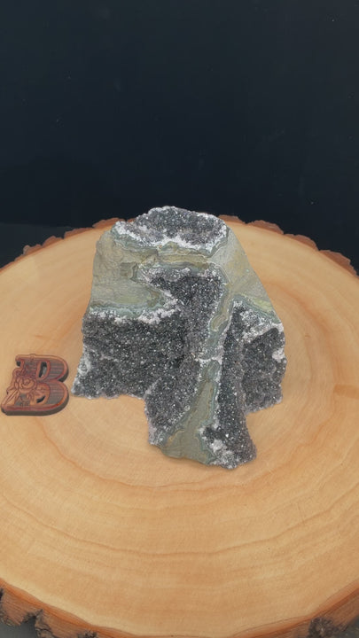 Black Amethyst Cut Base (769g)