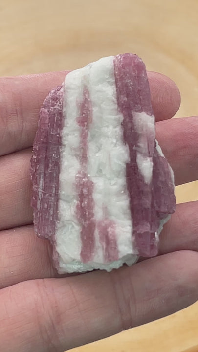 Pink Tourmaline in Quartz