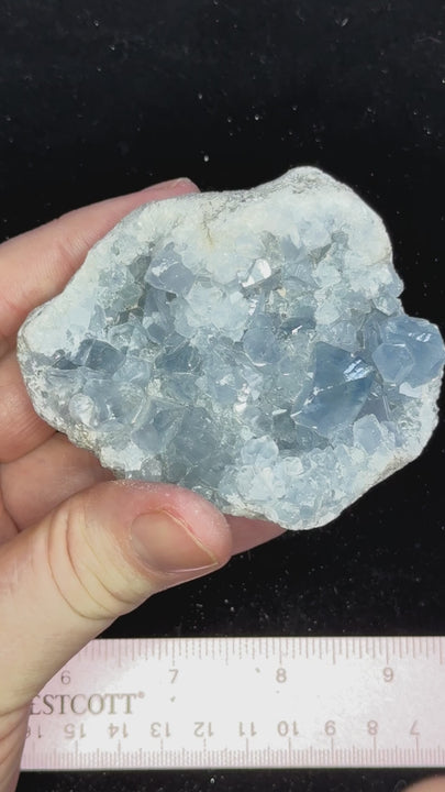 Natural Blue Celestite Crystal Specimen