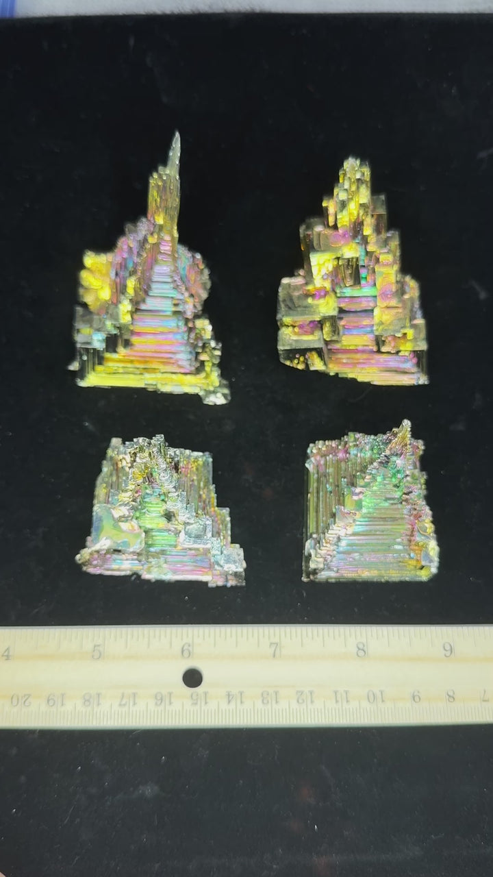 Bismuth Crystal Specimen Formation (Lab Formed)