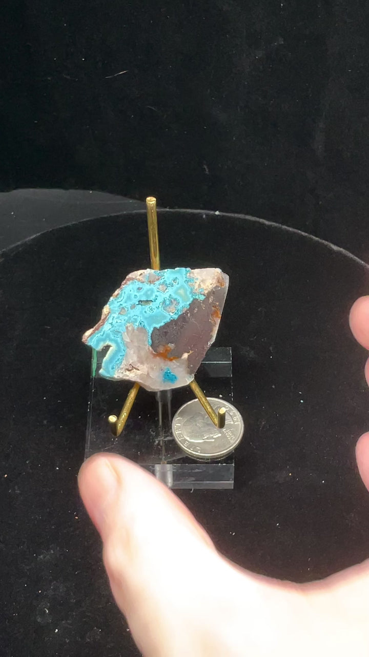 Shattuckite with Chrysocolla Slab - Namibia