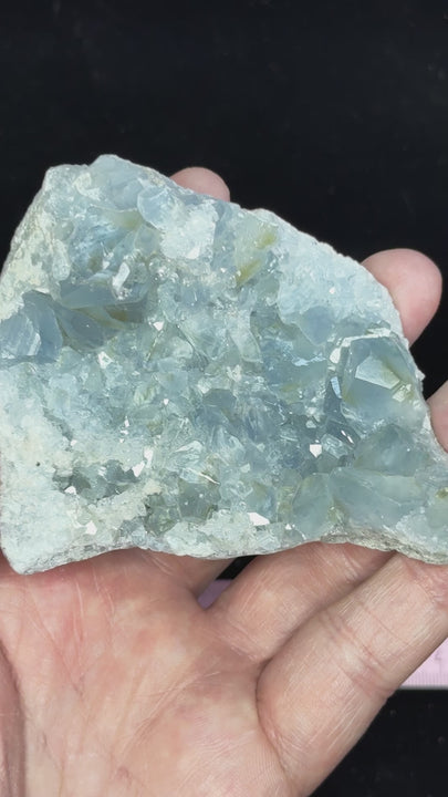 Natural Blue Celestite Crystal Specimen