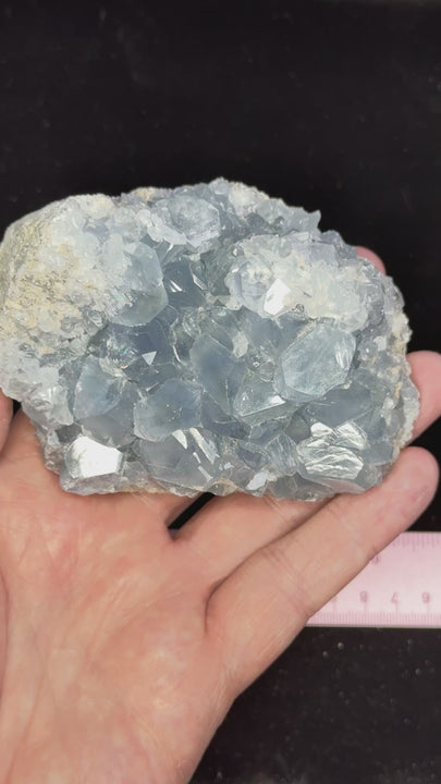 Natural Blue Celestite Crystal Specimen