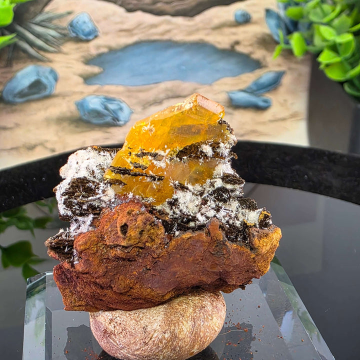 Wulfenite - Erupción-Ahumada Mine, Mexico