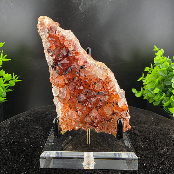 Red Hematoid Quartz Specimen from Mexico