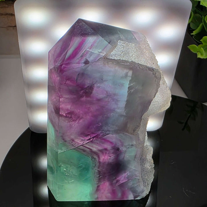 Polished Rainbow Fluorite Tower