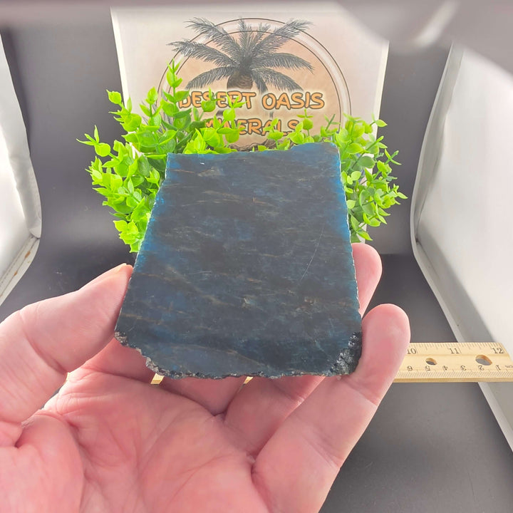 Polished Blue Apatite Slab