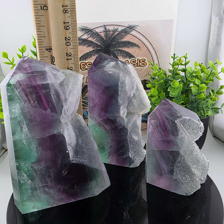 Polished Rainbow Fluorite Tower