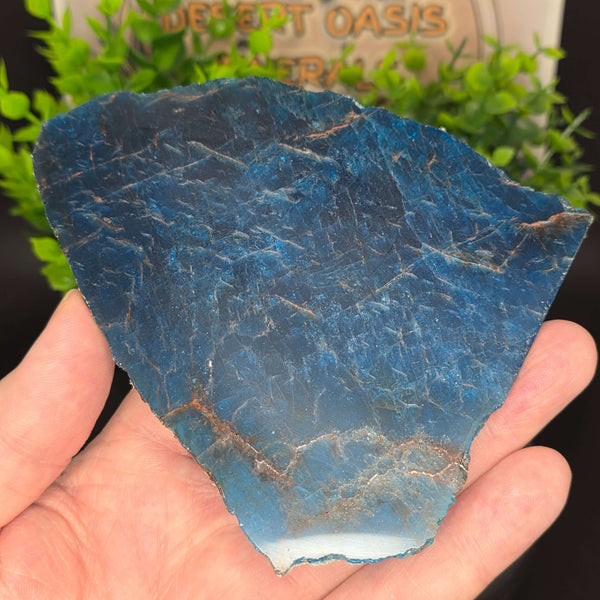 Polished Blue Apatite Slab