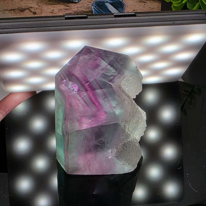 Polished Rainbow Fluorite Tower