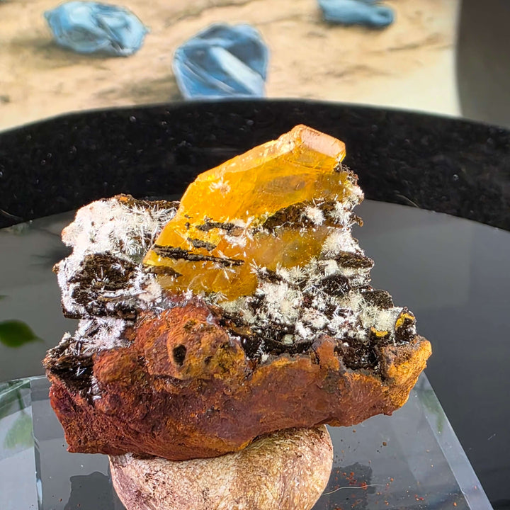 Wulfenite - Erupción-Ahumada Mine, Mexico