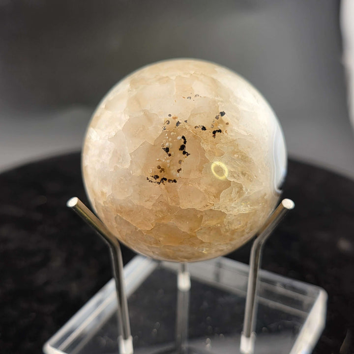 Black Phantom Agate Sphere
