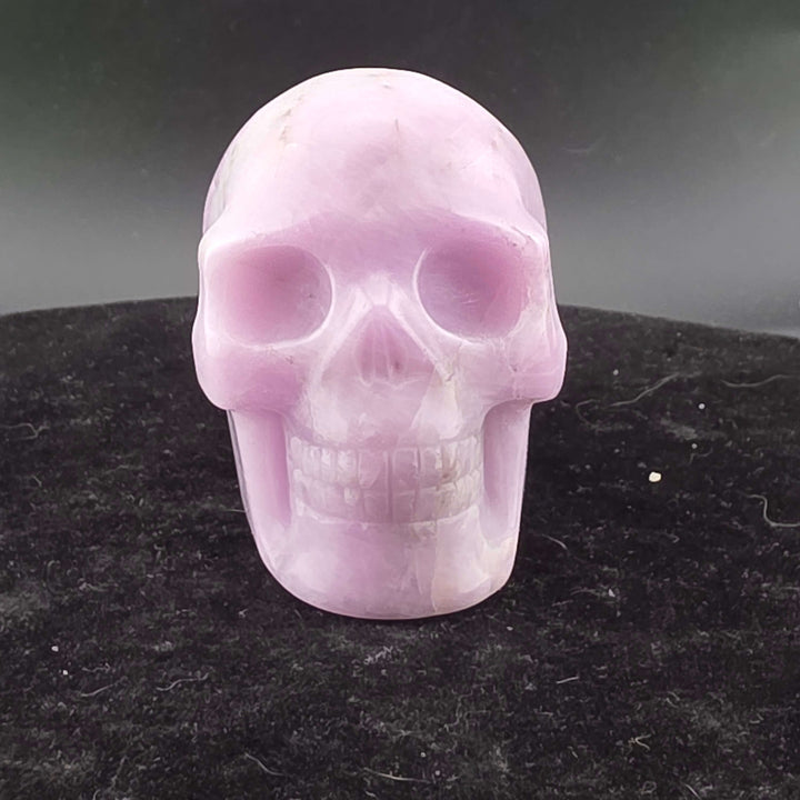 Kunzite Mineral Skull Carvings