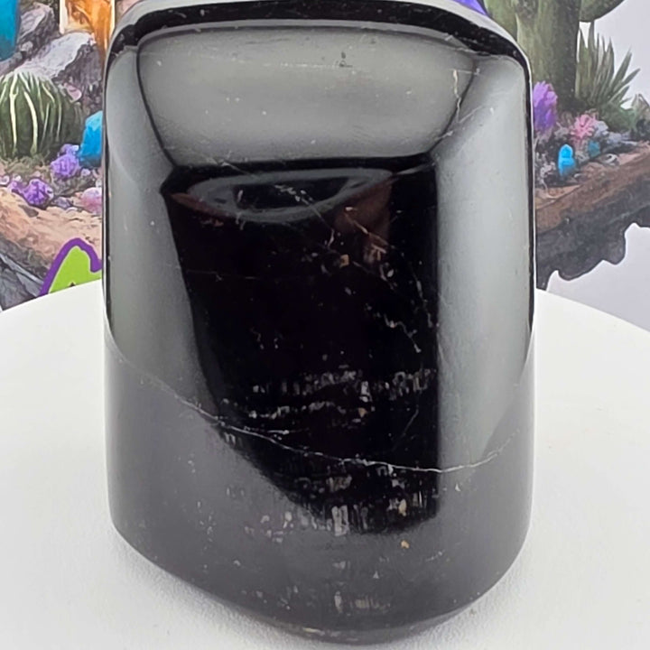 Polished Black Tourmaline Freeform