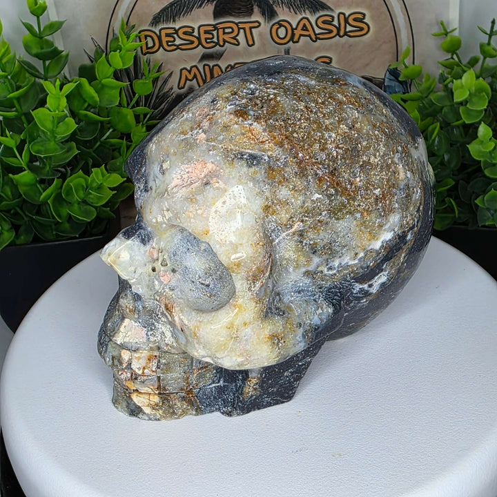 Jasper Skull Carving - 4 inch