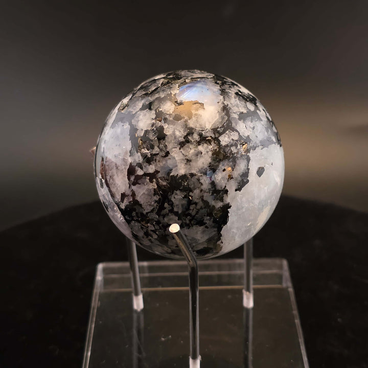 Polished Rainbow Moonstone Sphere - 49mm