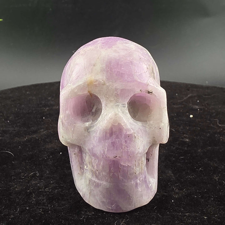 Kunzite Mineral Skull Carvings