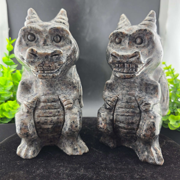 Emberlite Young Sitting Dragon Carvings