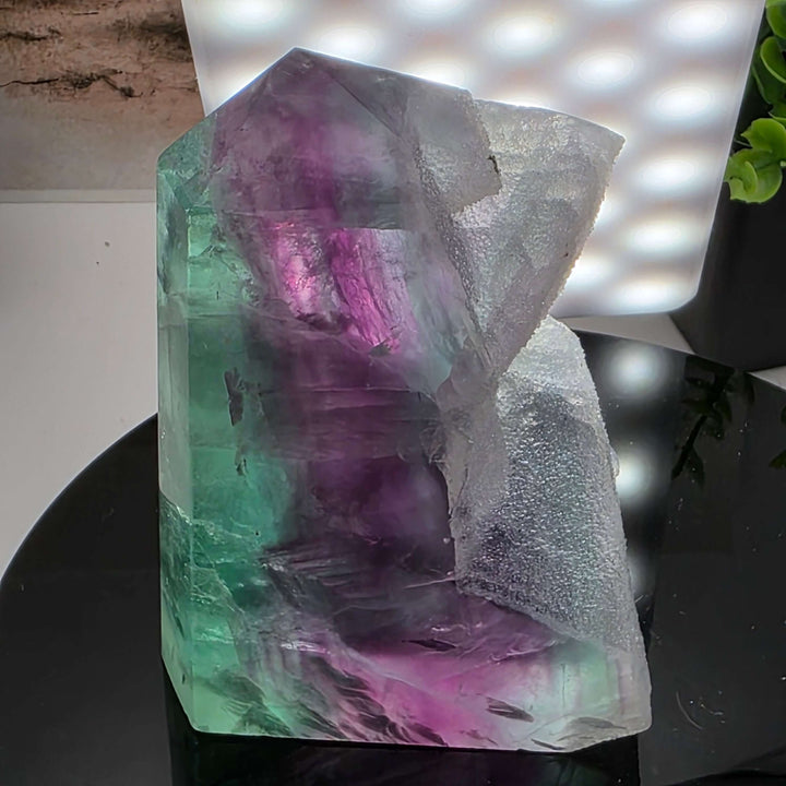 Polished Rainbow Fluorite Tower