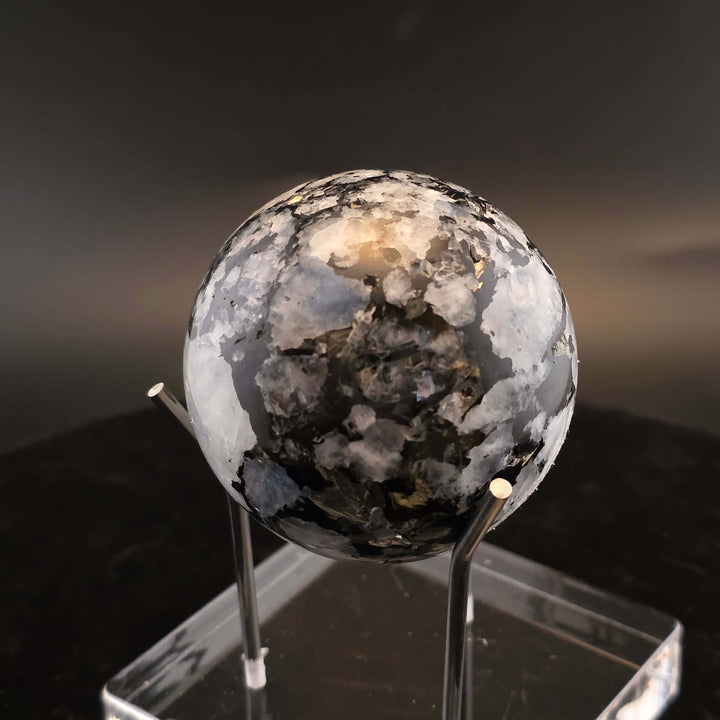 Polished Rainbow Moonstone Sphere - 49mm