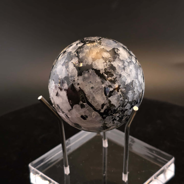 Polished Rainbow Moonstone Sphere - 49mm