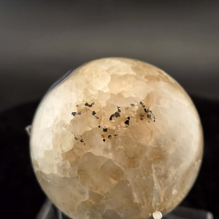 Black Phantom Agate Sphere
