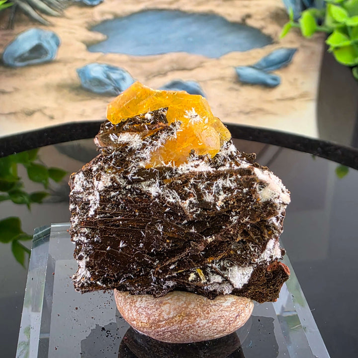 Wulfenite - Erupción-Ahumada Mine, Mexico