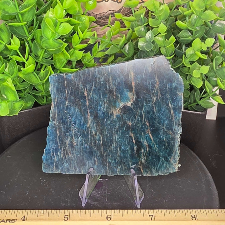 Polished Blue Apatite Slab
