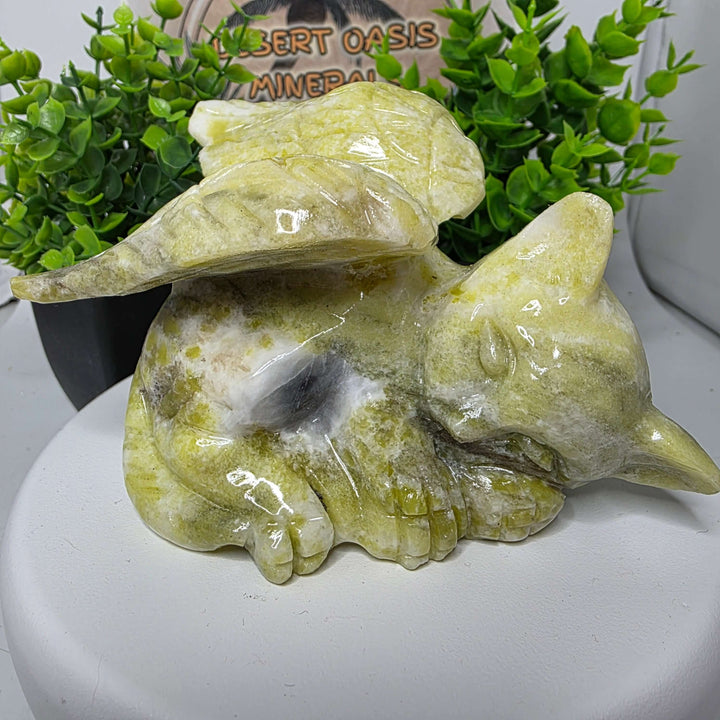 Carving - Angel Cat with Wings