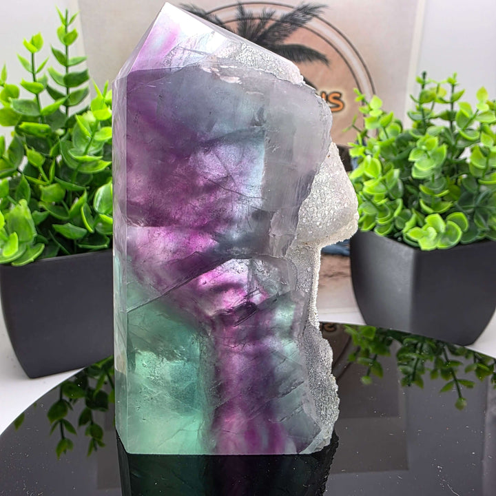 Polished Rainbow Fluorite Tower