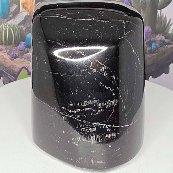 Polished Black Tourmaline Freeform