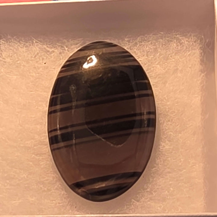 Unveil the captivating depths of our Midnight Lace Obsidian Cabochons These exquisitely polished cabochons feature the distinctive subtle banding and intricate patterns unique to Midnight Lace Obsidian, reminiscent of a moonlit night sky. Each pair is ele