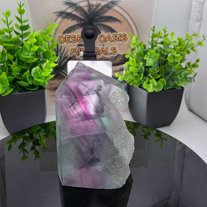 Polished Rainbow Fluorite Tower