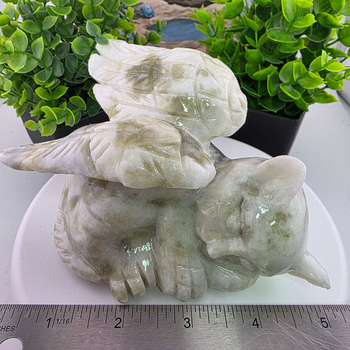 Carving - Angel Cat with Wings